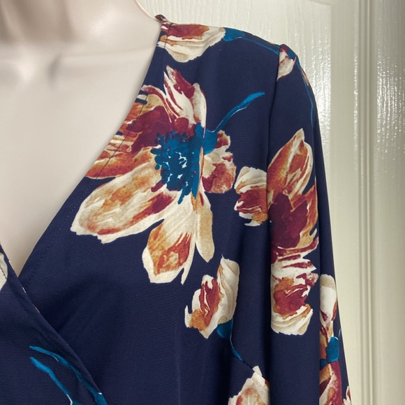 Floral Wrap Dress - Picture 2 of 5